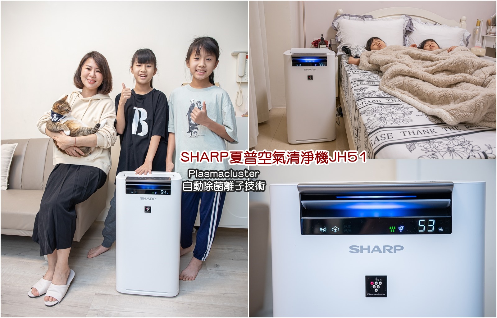 SHARP夏普空氣清淨機 JH51 日系家電第一首選  自動除菌離子技術太厲害啦!全球銷售 1 億台